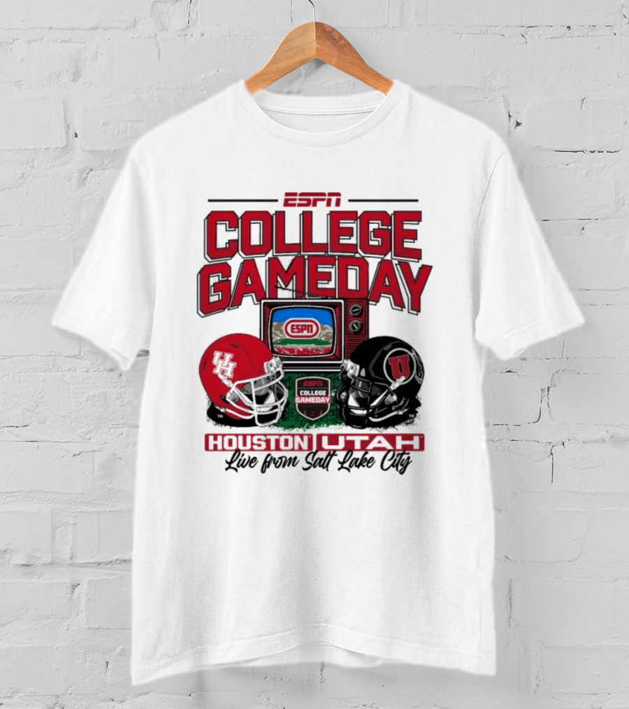 ESPN College GameDay Houston Cougars Utah Utes Live From Salt Lake City T-Shirt