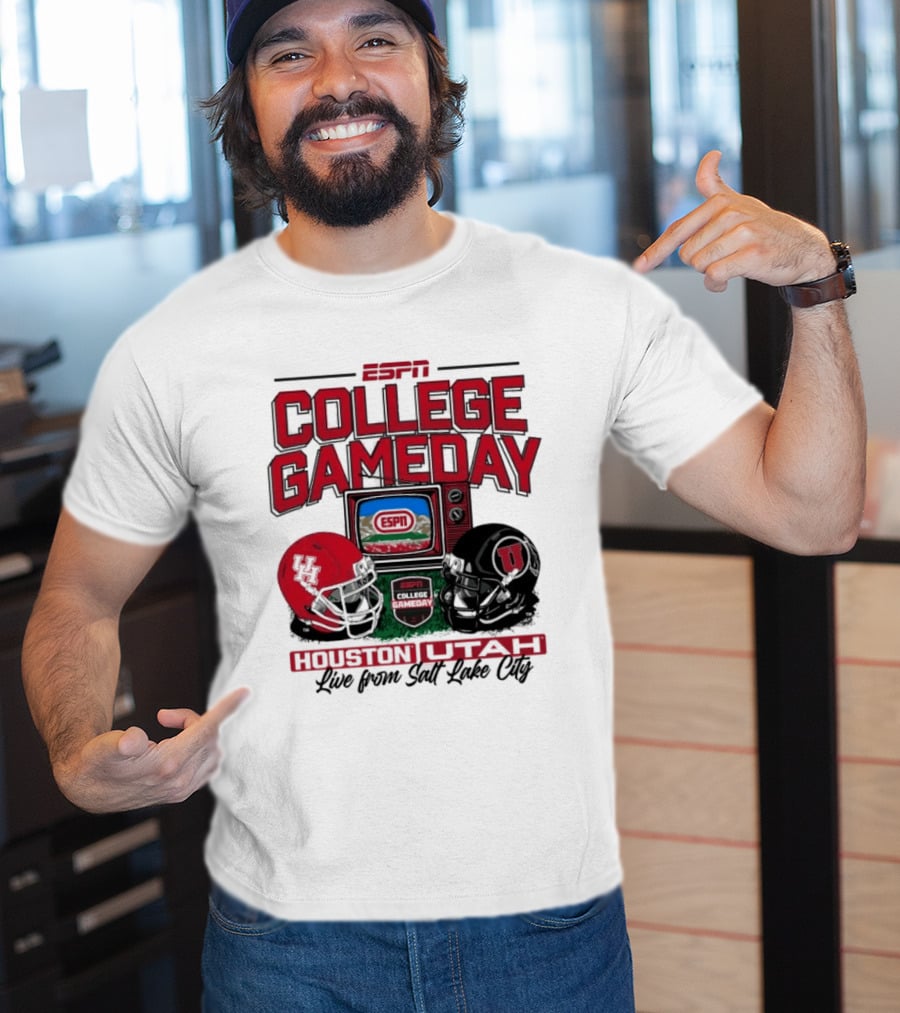 ESPN College GameDay Houston Cougars Utah Utes Live From Salt Lake City T-Shirt