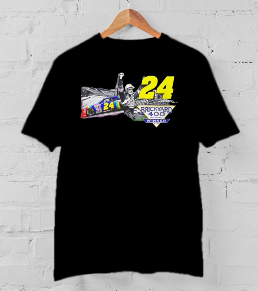 Jeff Gordon No 24 DuPont Brickyard 400 Inaugural Winner T-Shirt