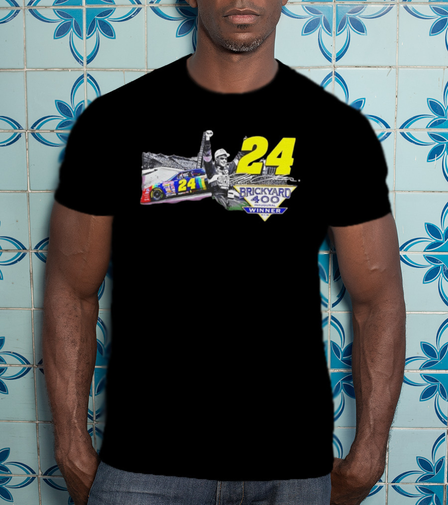Jeff Gordon No 24 DuPont Brickyard 400 Inaugural Winner T-Shirt
