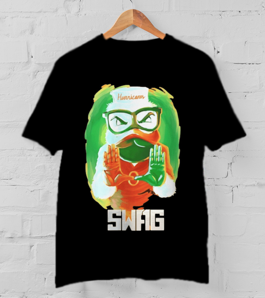 Miami Hurricanes Sebastian Hurricane U Swag T-Shirt