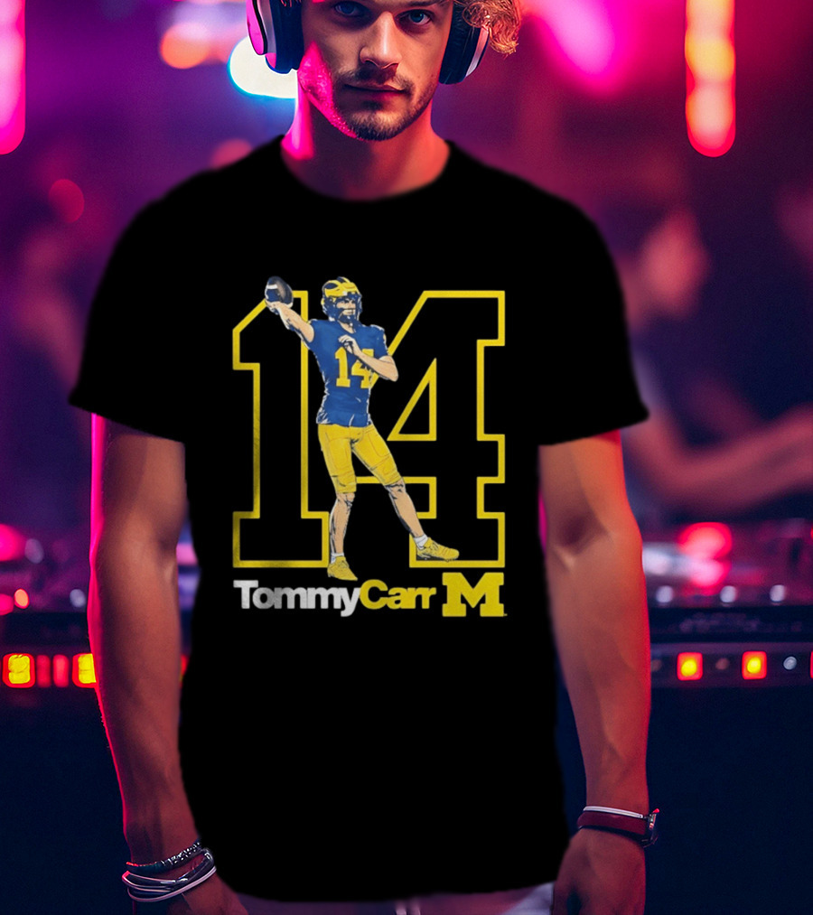 Tommy Carr Michigan Wolverines 14 T-Shirt