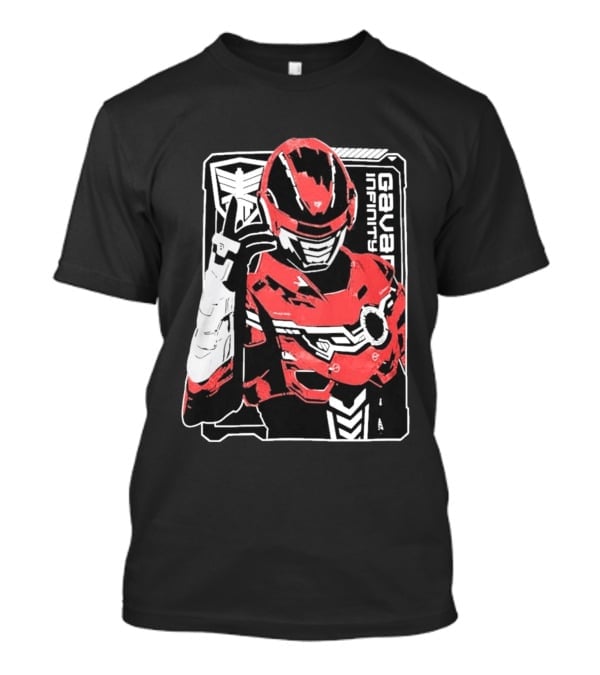Gavan Infinity Red Armor Tactical Suit T-Shirt