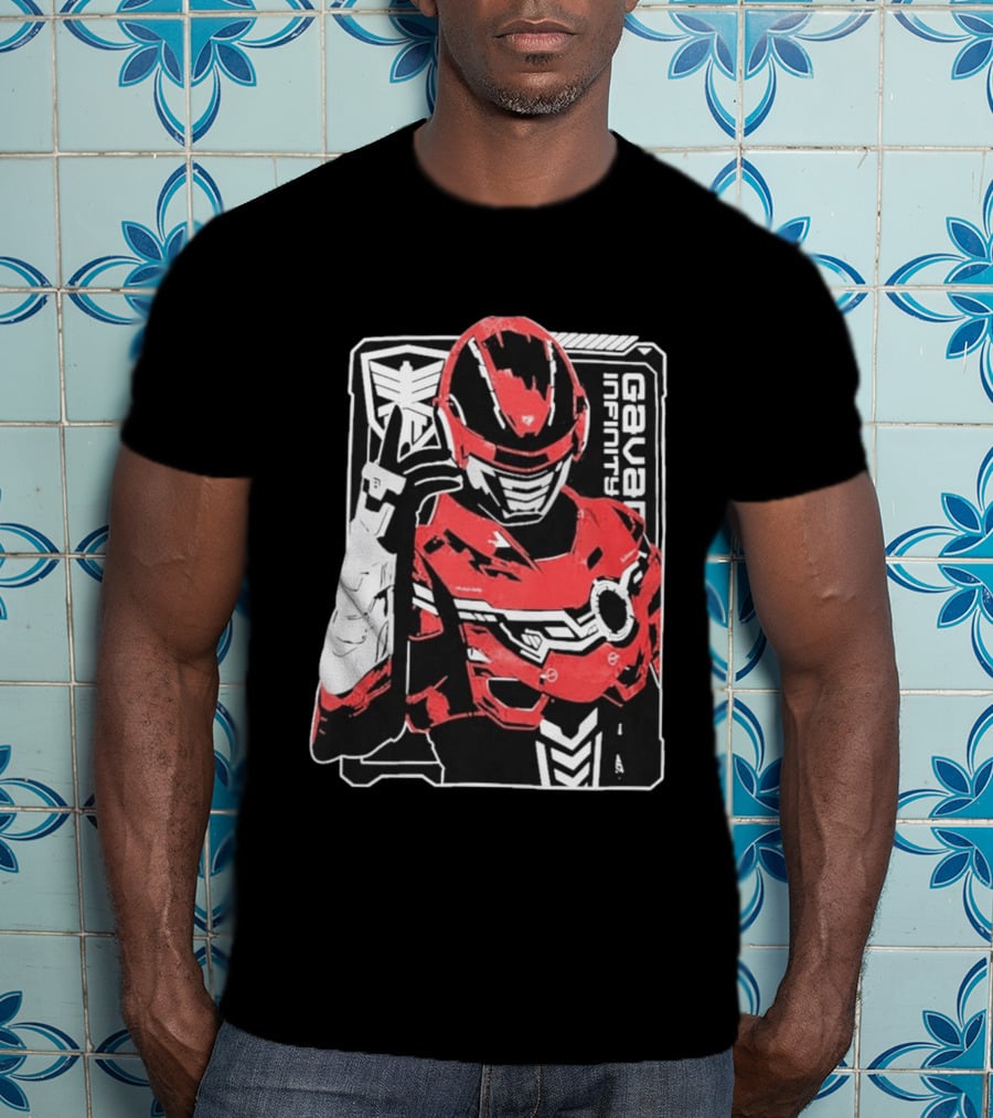 Gavan Infinity Red Armor Tactical Suit T-Shirt