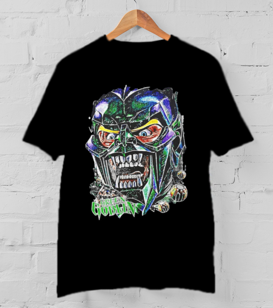 Green Goblin Evil Grin Marvel Big Head Comic T-Shirt