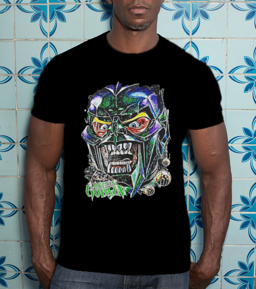 Green Goblin Evil Grin Marvel Big Head Comic T-Shirt