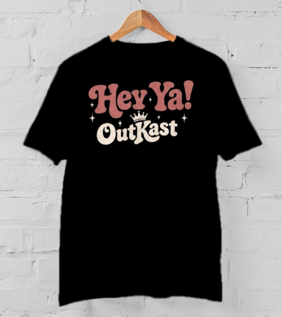 OutKast Hey Ya Crown Retro Hip Hop Nostalgia T-Shirt