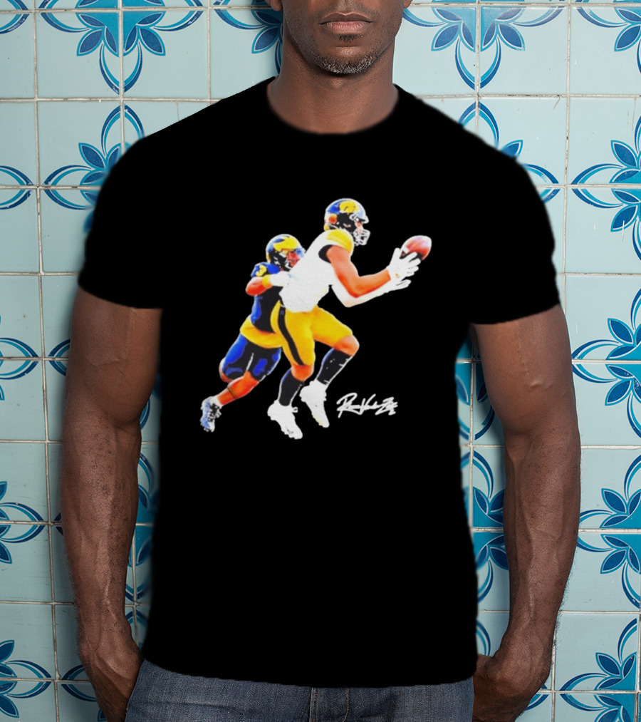 Iowa Hawkeyes Reece Vander Zee Football Catch T-Shirt
