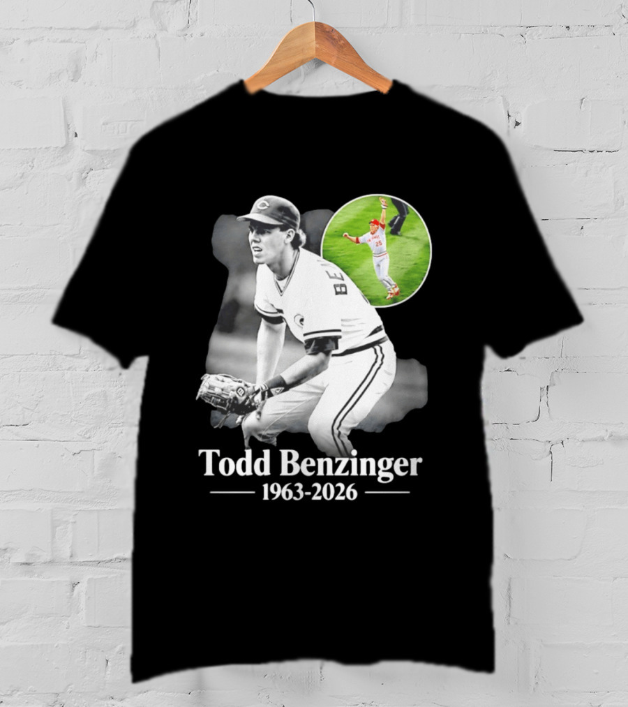 Todd Benzinger 1963 2026 Cincinnati Baseball Legend T-Shirt