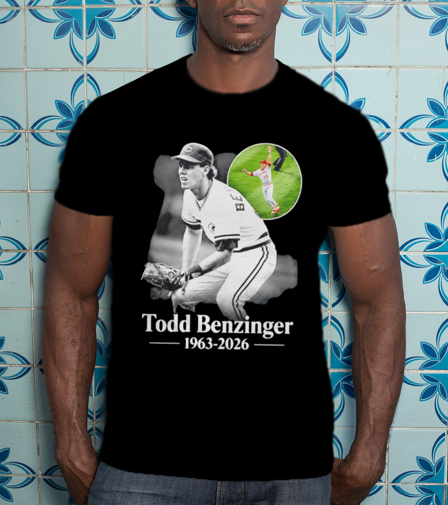 Todd Benzinger 1963 2026 Cincinnati Baseball Legend T-Shirt