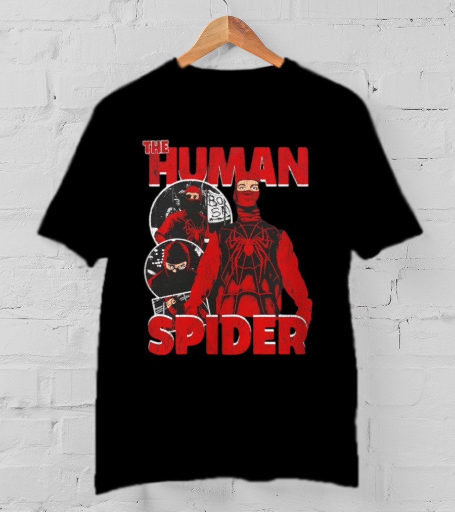 The Human Spider Marvel Bootleg Bodega Scene Comic T-Shirt
