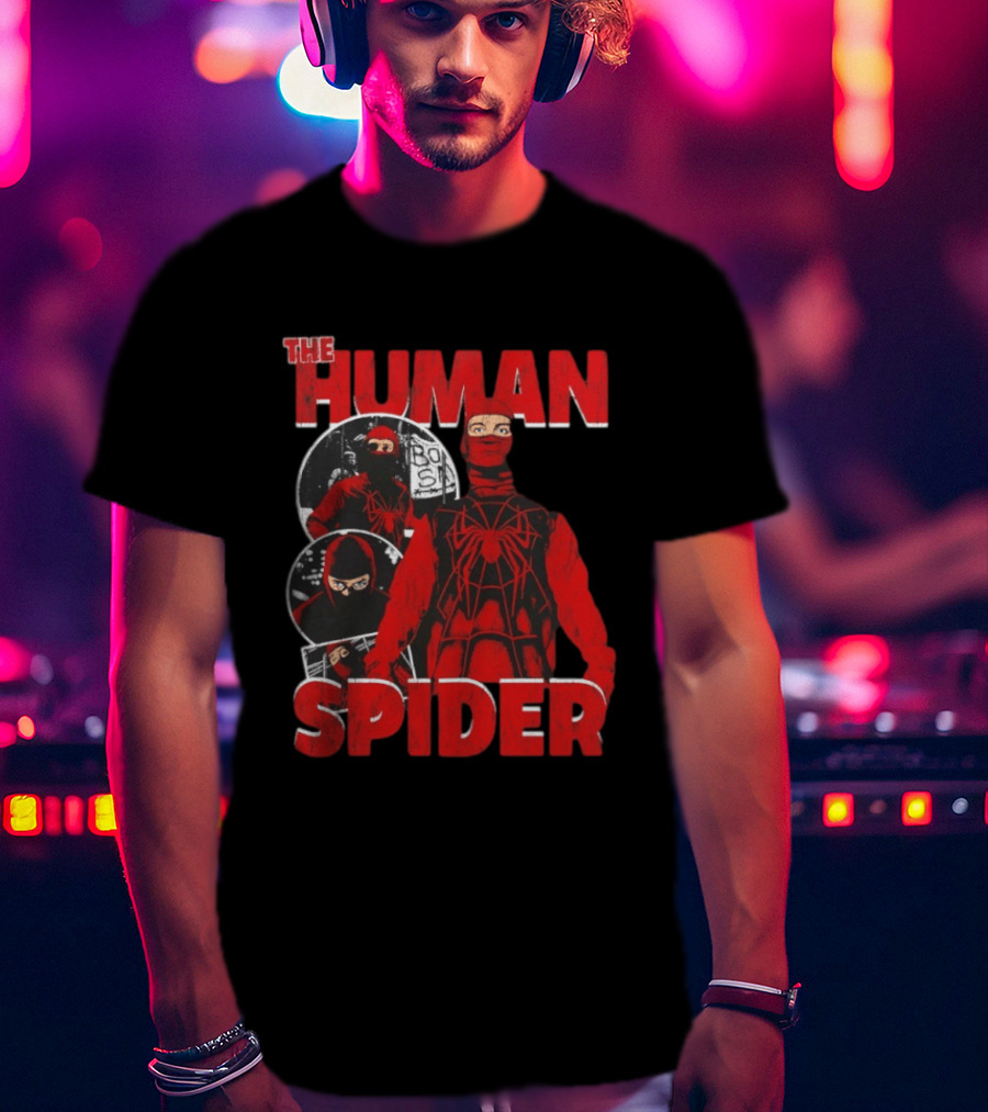 The Human Spider Marvel Bootleg Bodega Scene Comic T-Shirt