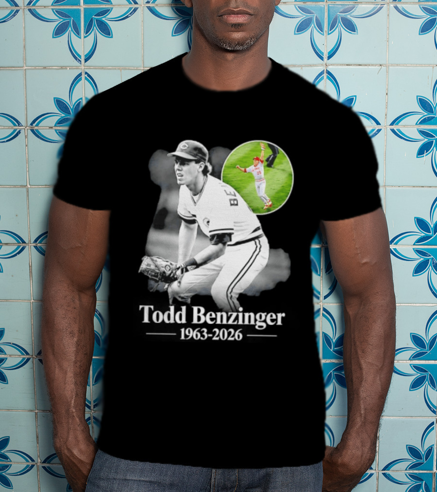 Todd Benzinger Cincinnati Reds 1963 2026 Rest In Peace Baseball Legacy T-Shirt