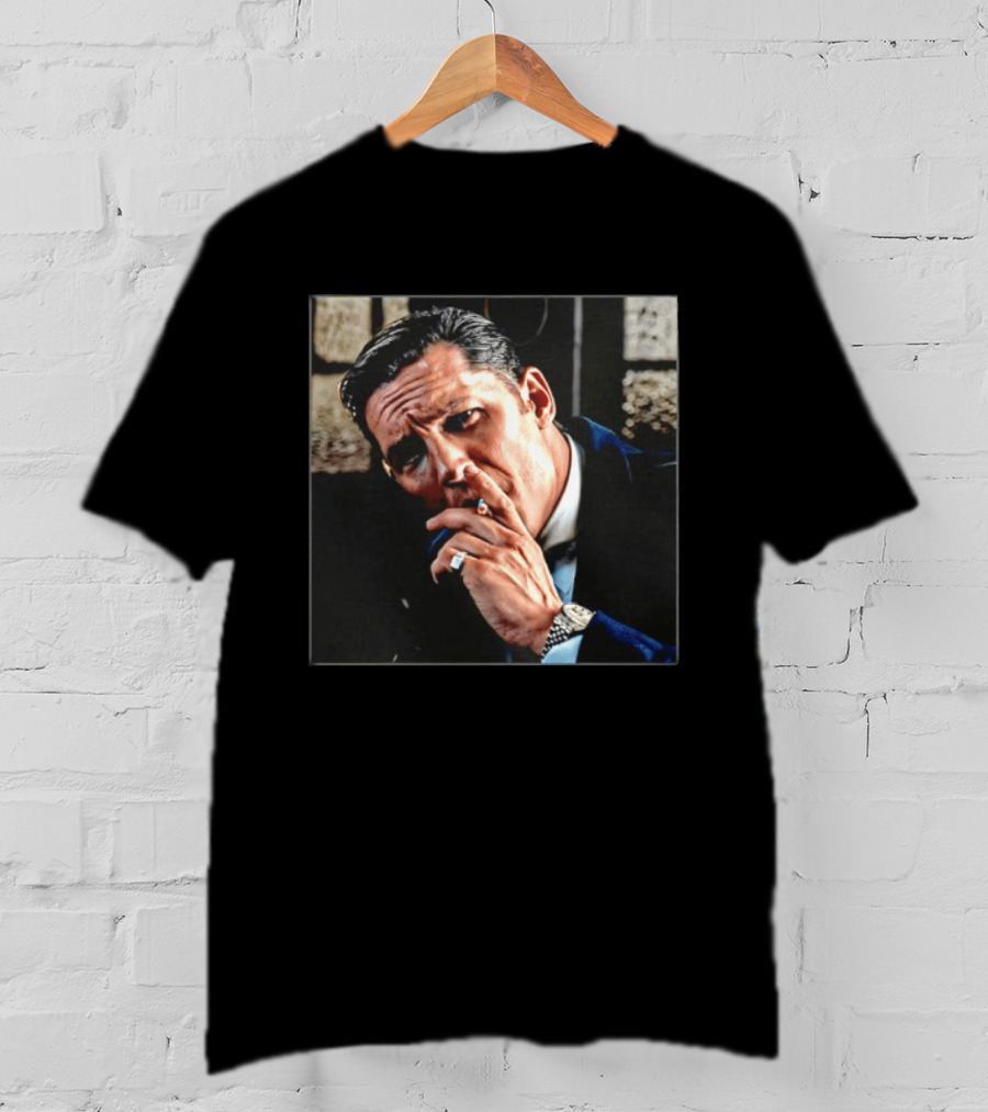 Tom Hardy Reggie Kray Smoking Scene Legend 2015 Movie T-Shirt