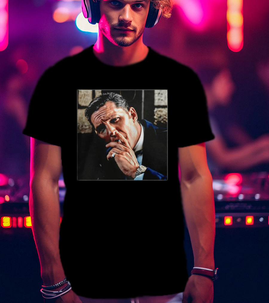 Tom Hardy Reggie Kray Smoking Scene Legend 2015 Movie T-Shirt