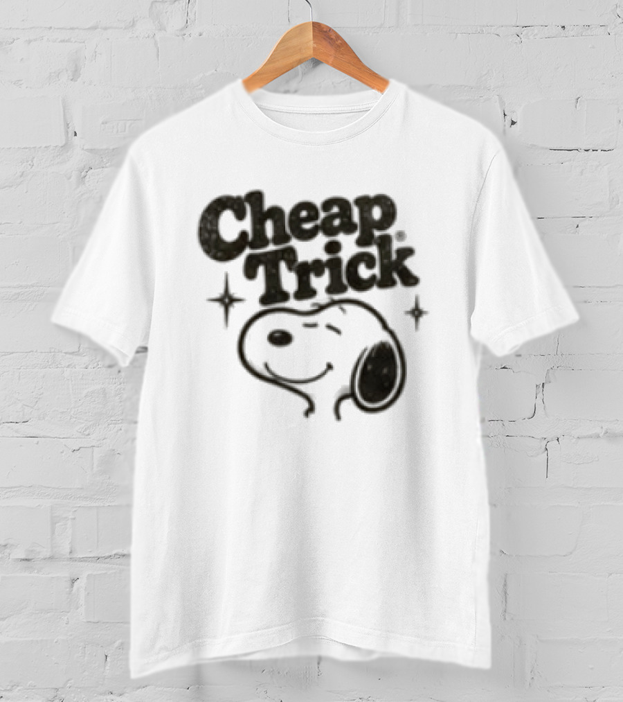 Cheap Trick Snoopy Checkered Christmas Rock Lovers T-Shirt