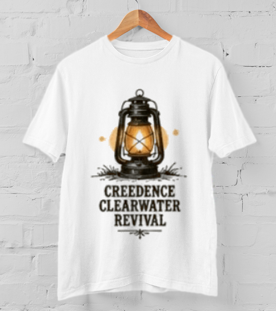 Creedence Clearwater Revival Lantern Art Proud Mary Snoopy Classic Rock T-Shirt