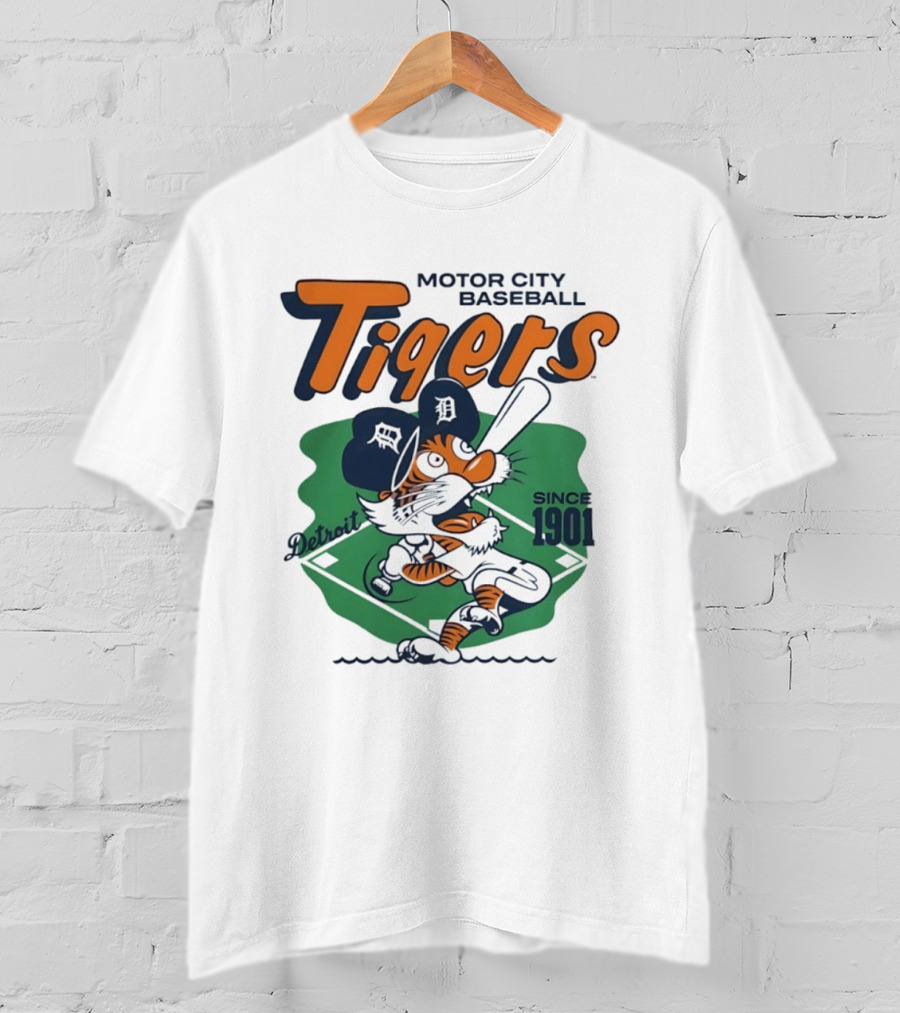 Motor City Baseball Detroit Tigers Since 1901 T-Shirt