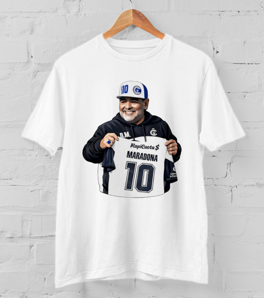 RapiCuota Maradona No.10 Jersey D.M. Hat GC T-Shirt