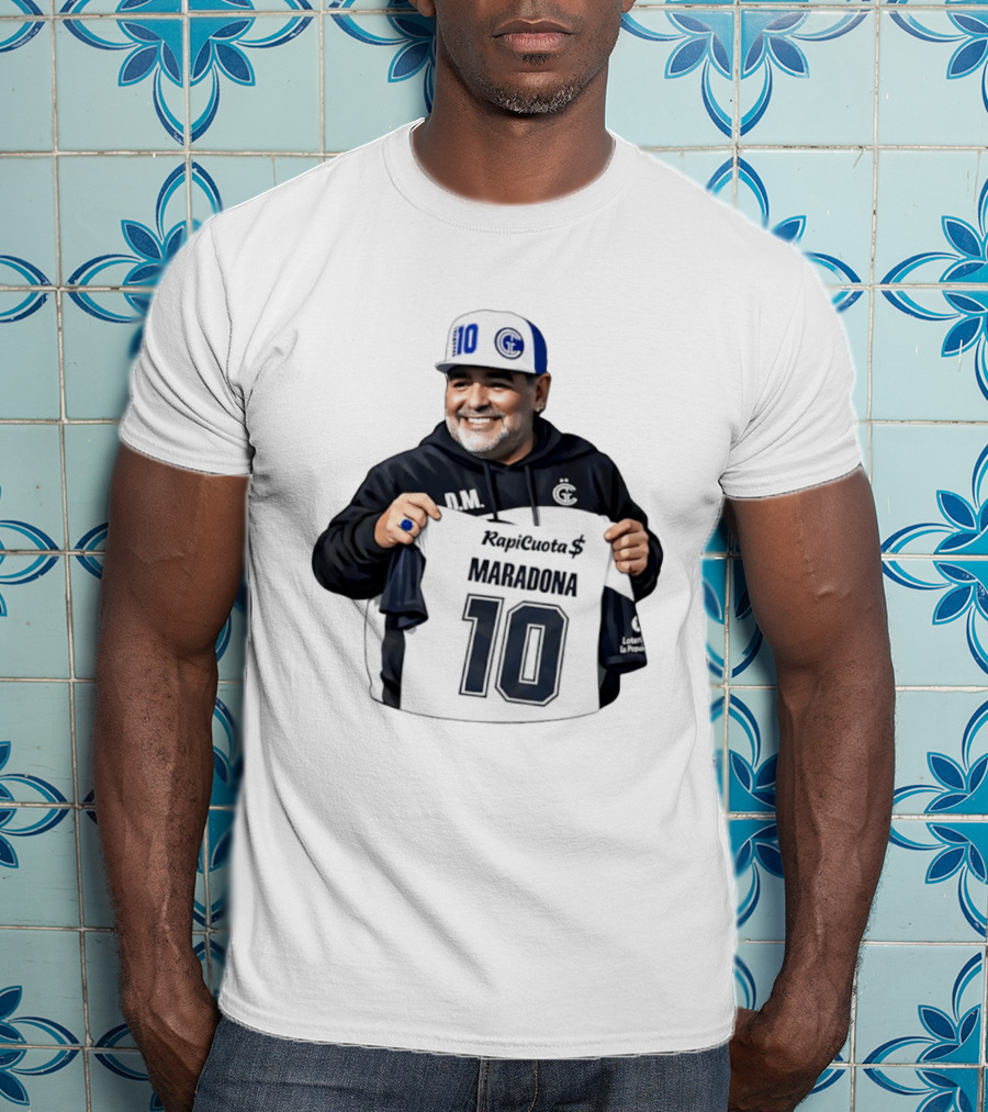 RapiCuota Maradona No.10 Jersey D.M. Hat GC T-Shirt