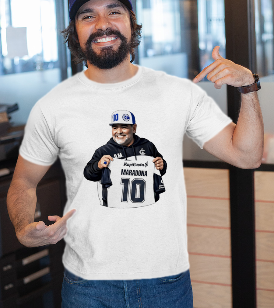 RapiCuota Maradona No.10 Jersey D.M. Hat GC T-Shirt