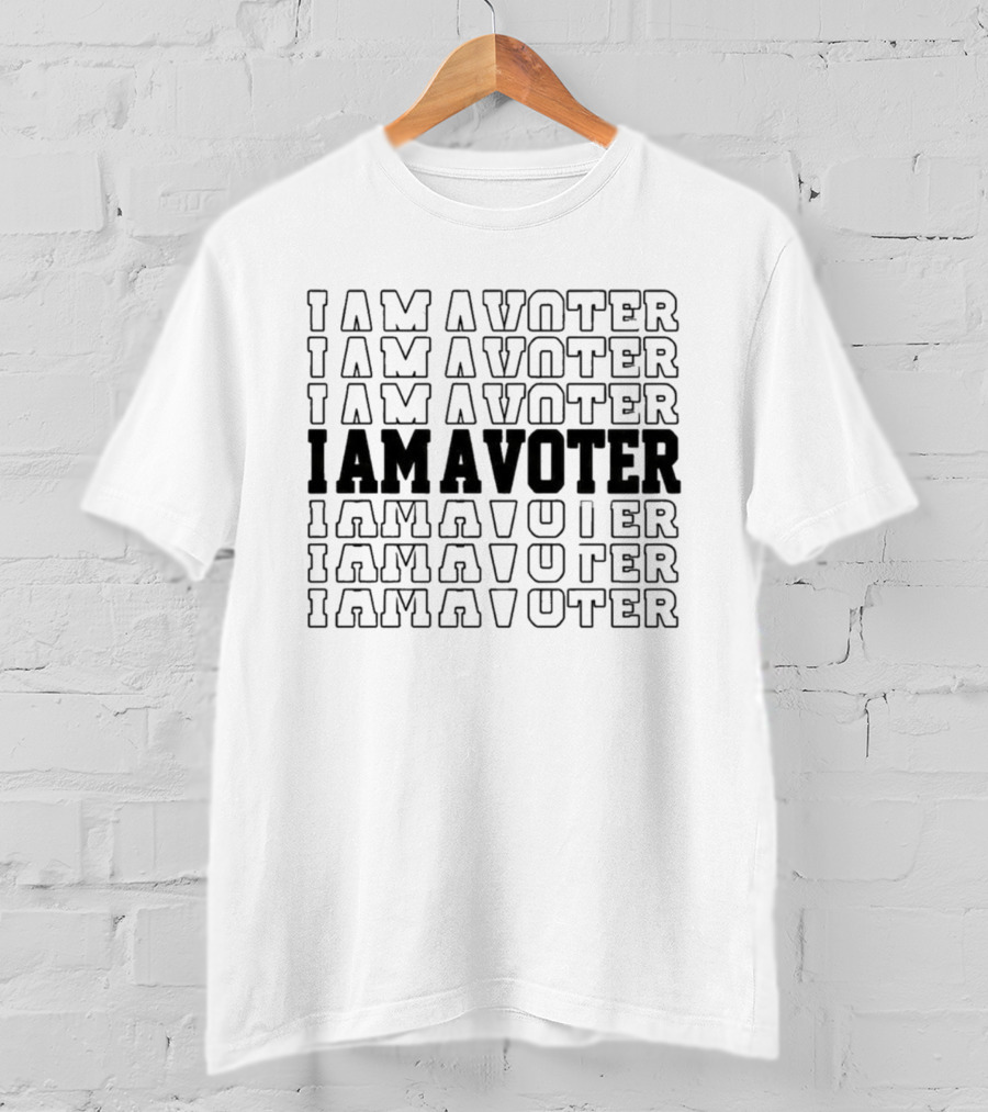 Repeating I Am A Voter T-Shirt