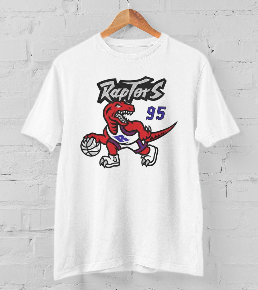 Toronto Raptors Retro 95 Dinosaur Basketball Raptors T-Shirt