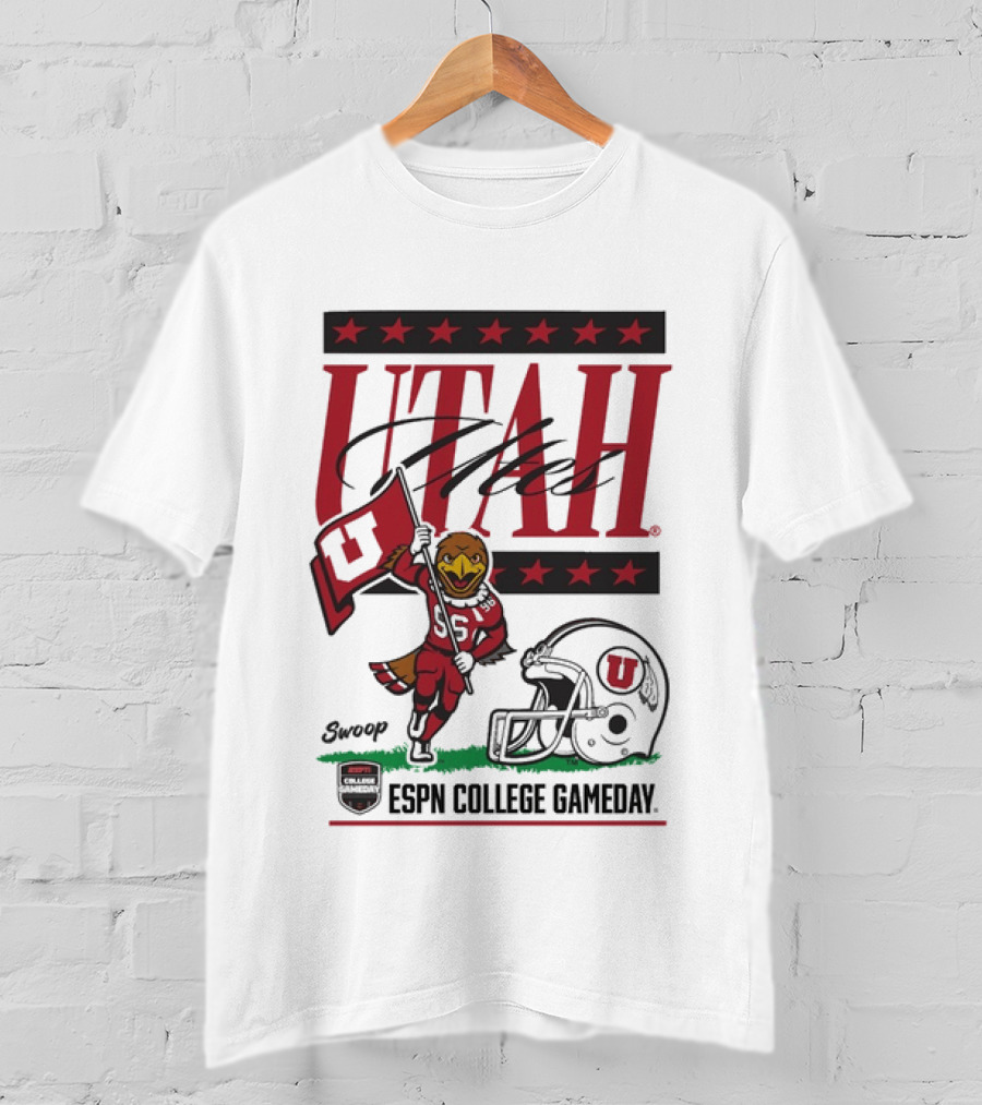 Utah Utes Swoop ESPN College GameDay Football Spirit 2026 Salt Lake City T-Shirt