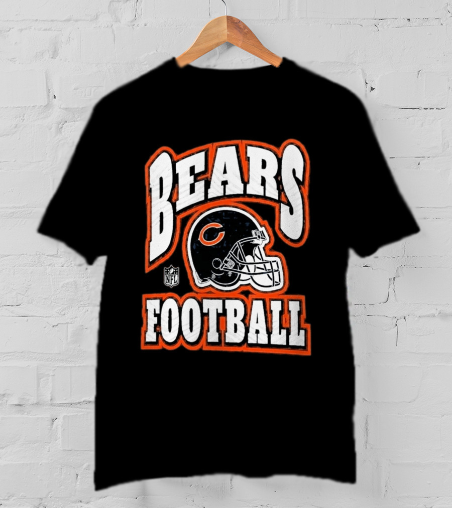 Chicago Bears Football 90s NFL Helmet T-Shirt