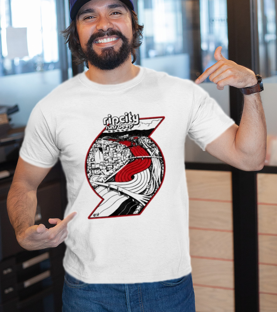 Rip City Runs Deep Trail Blazers 2026 27 Opening Night T-Shirt