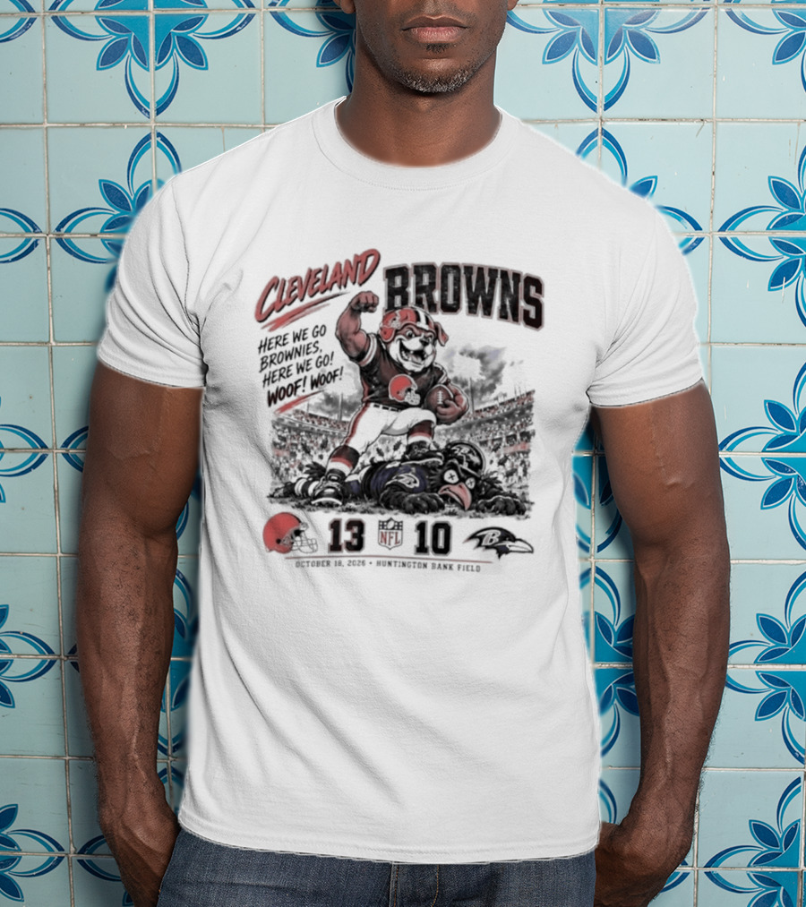 Cleveland Browns Victory Over Baltimore Ravens 13 10 Game Day 2026 T-Shirt