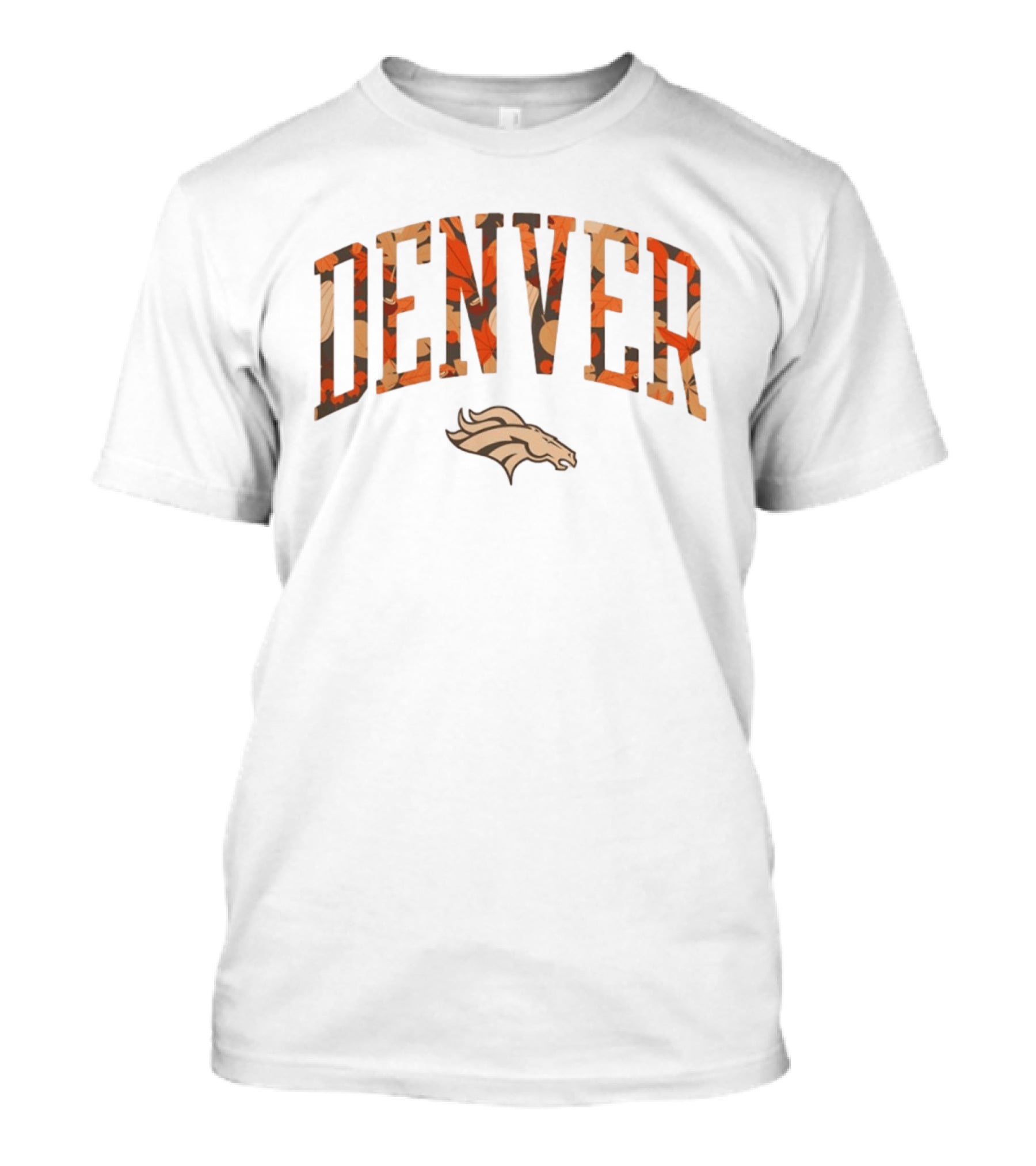 Denver Broncos Fall Wordmark Football Halloween 2026 T-Shirt