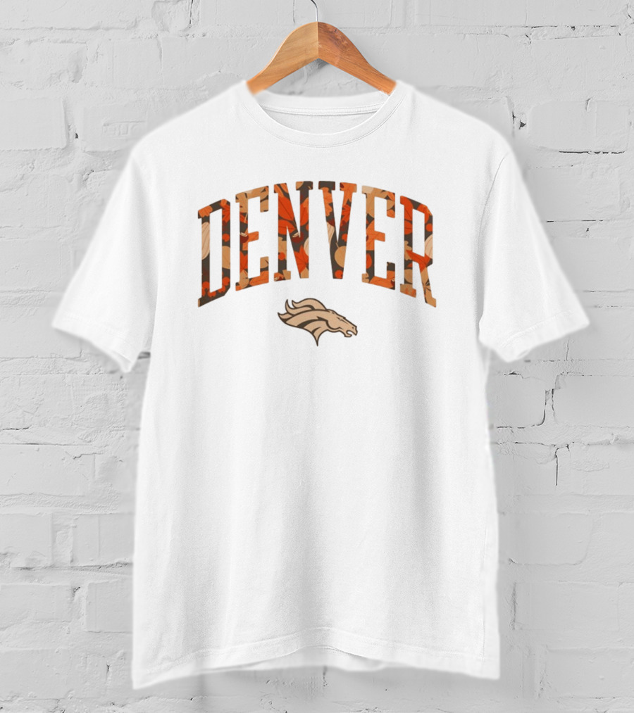 Denver Broncos Fall Wordmark Football Halloween 2026 T-Shirt