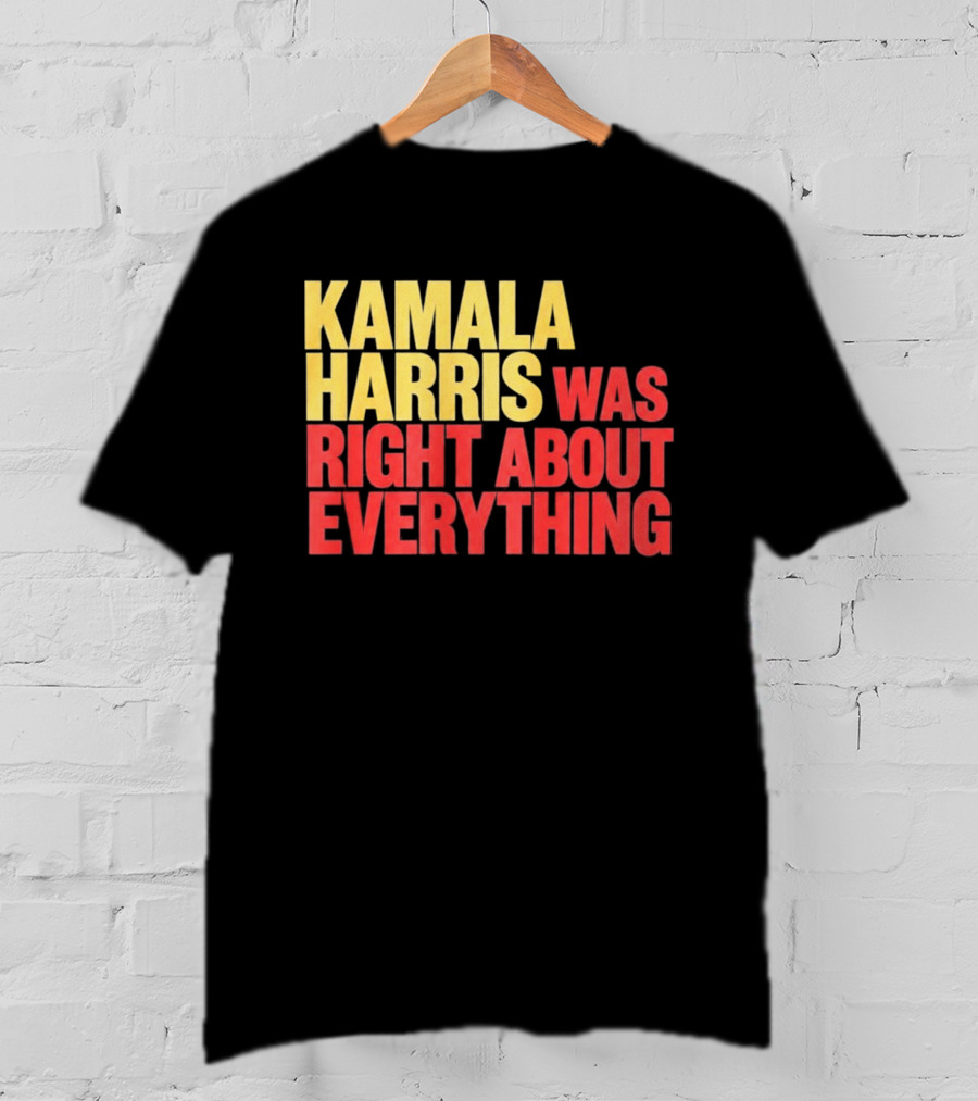 Kamala Harris Was Right About Everything 2028 T-Shirt