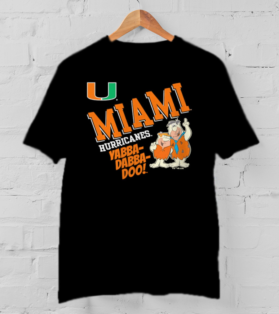Miami Hurricanes Yabba Dabba Doo Flintstones U T-Shirt