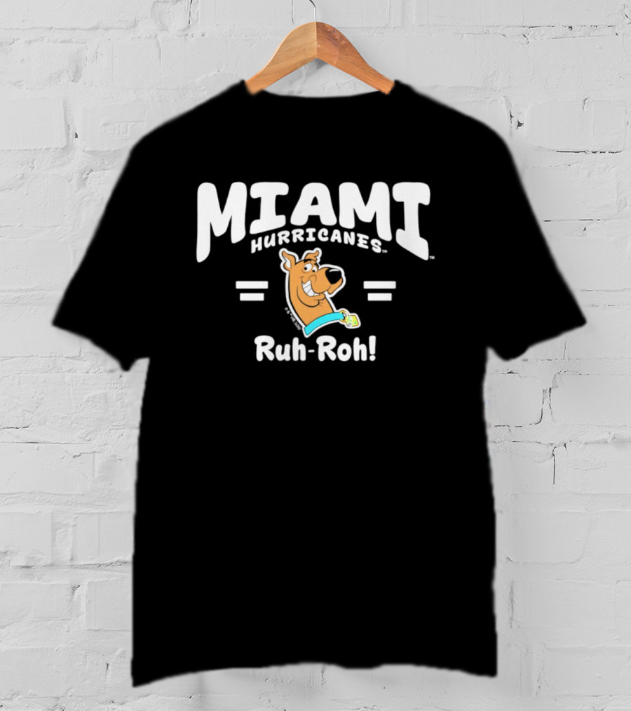 Miami Hurricanes Scooby Doo Ruh Roh T-Shirt
