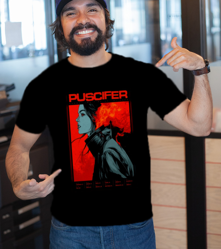 Puscifer October November 2026 EU UK IRL Tour Dates Stockholm Warsaw Zurich Tilburg London Glasgow Exclusive Edition T-Shirt