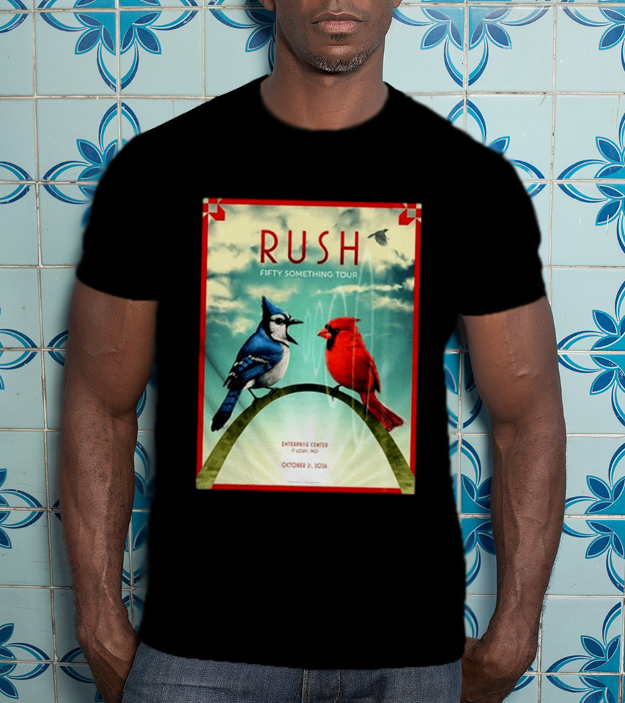Rush Fifty Something Tour 2026 Enterprise Center St Louis October 21 Event T-Shirt