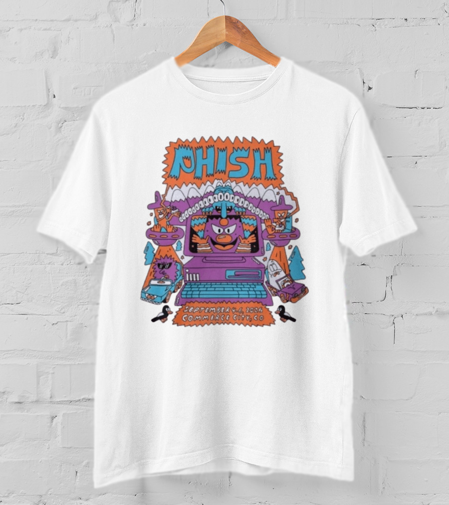 Phish September 4 6 2026 Commerce City CO Event Aliens And Landscapes T-Shirt