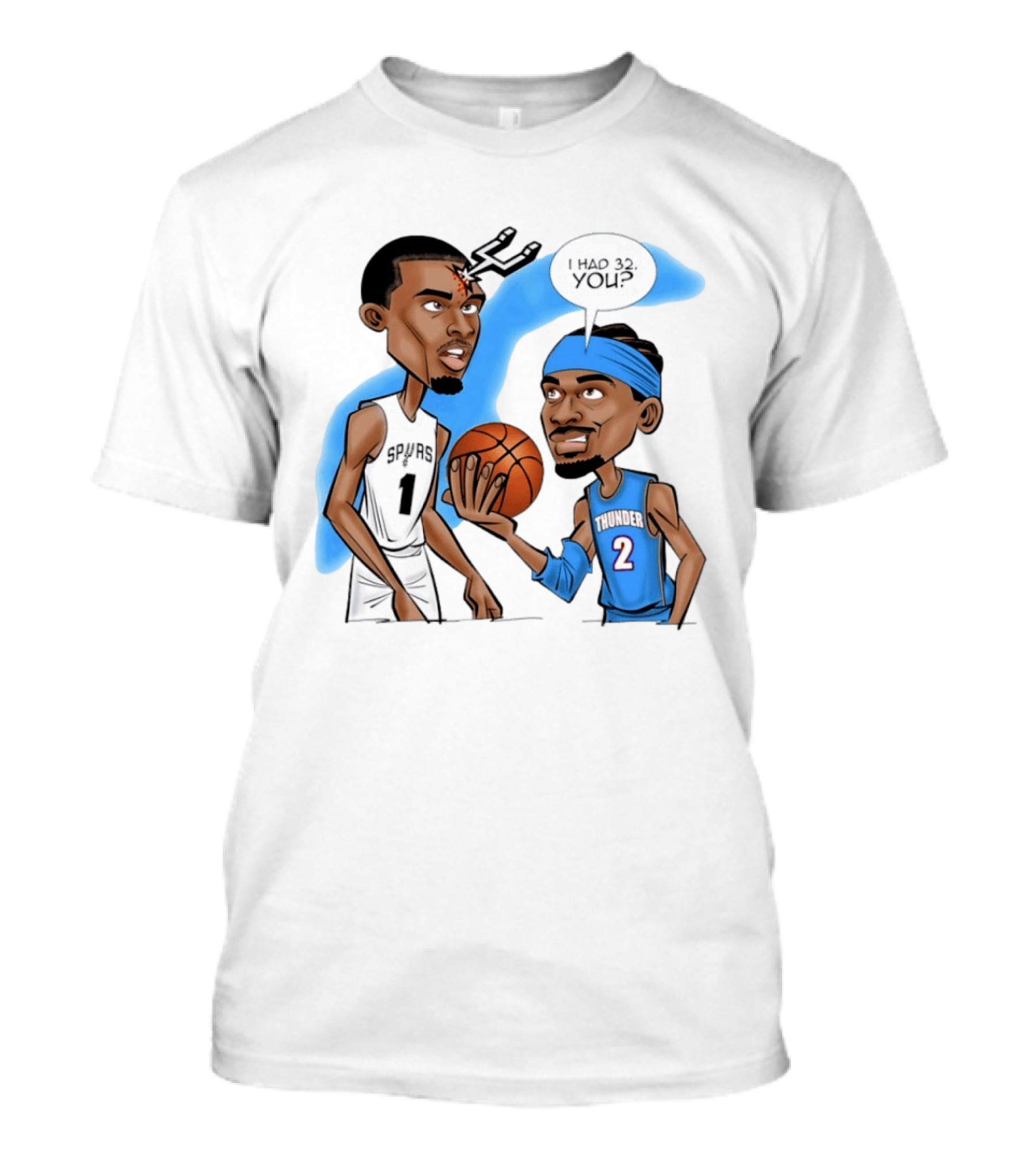 Shai Gilgeous Alexander Vs Victor Wembanyama 2026 NBA Opening Night Thunder Vs Spurs T-Shirt
