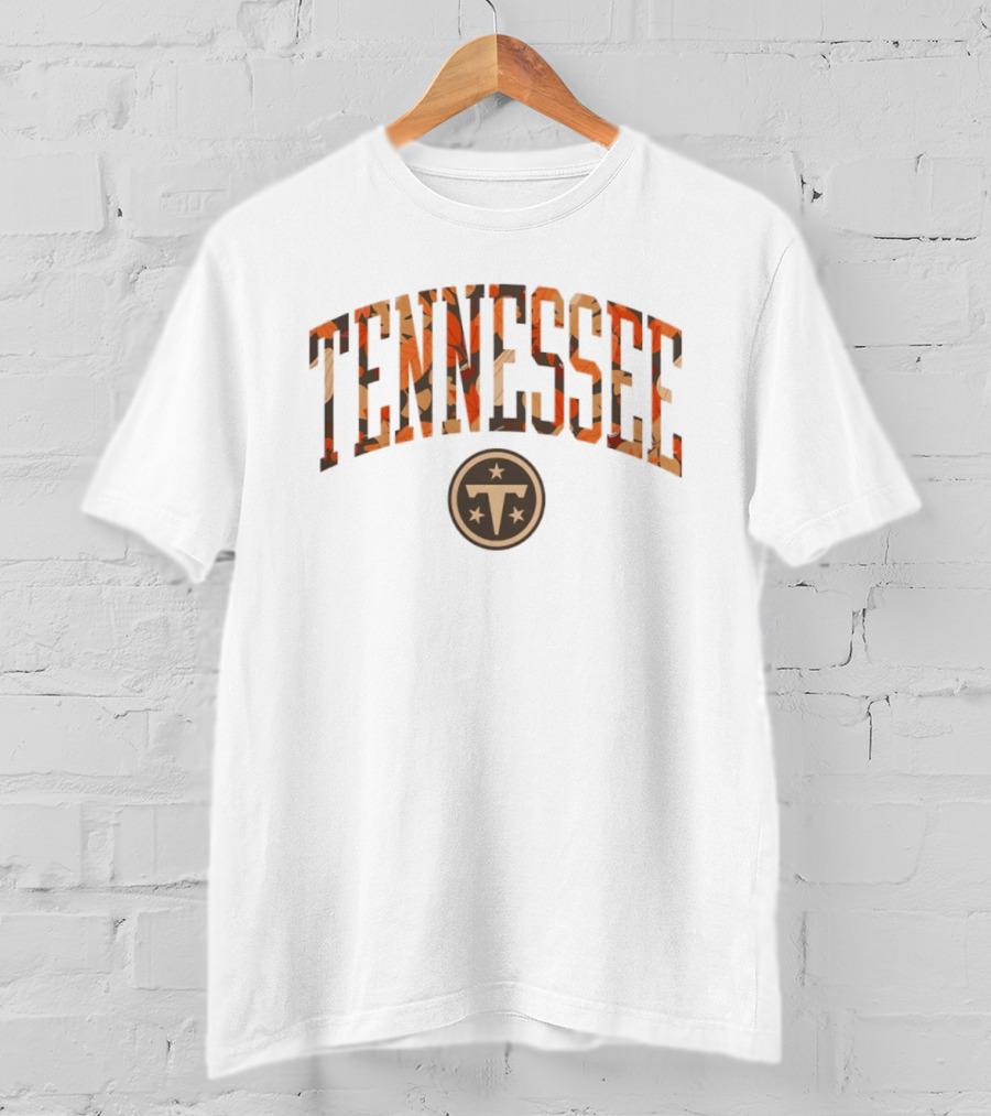 Tennessee Titans Fall Wordmark Football Halloween 2026 Autumn Leaves T-Shirt