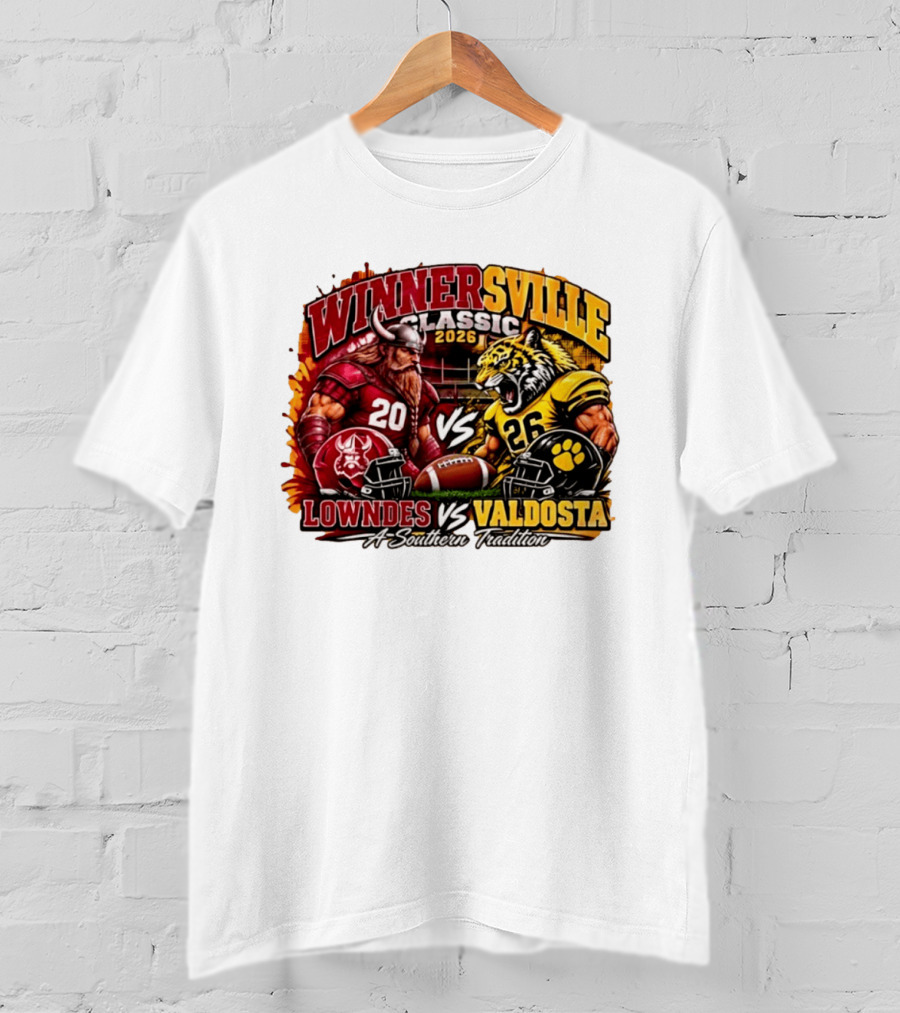 Winnersville Classic 2026 Lowndes Vs Valdosta A Southern Tradition Football Rivalry Clash T-Shirt