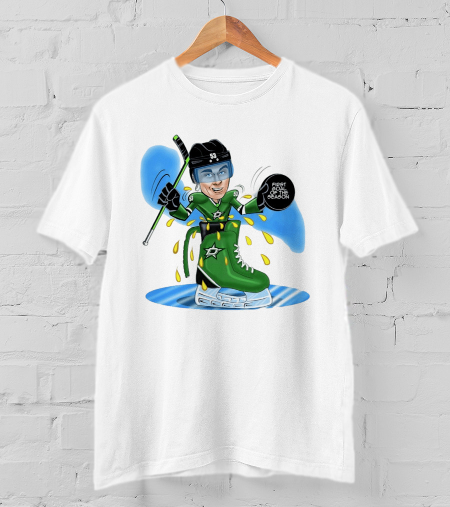 Wyatt Johnston Dallas Stars First Goal Of The Season 53 Hockey 2026 T-Shirt