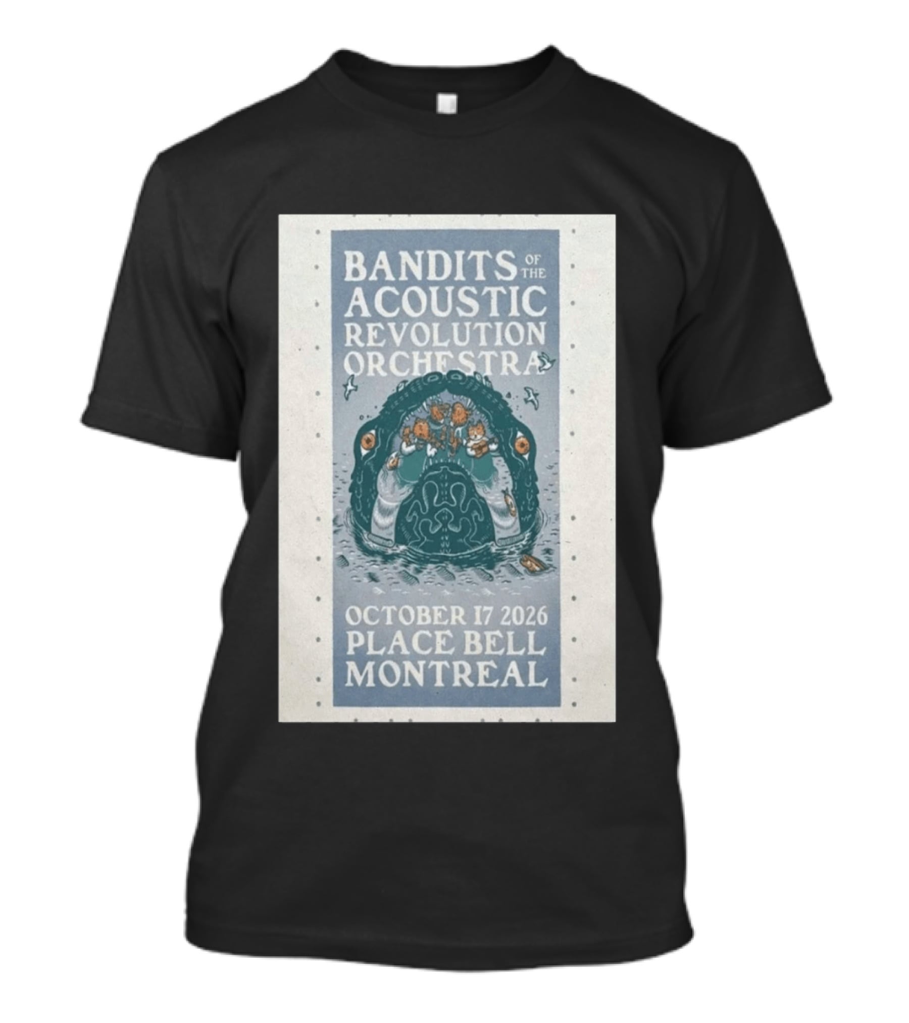 Bandits Of The Acoustic Revolution Orchestra October 17 2026 Place Bell Montreal T-Shirt