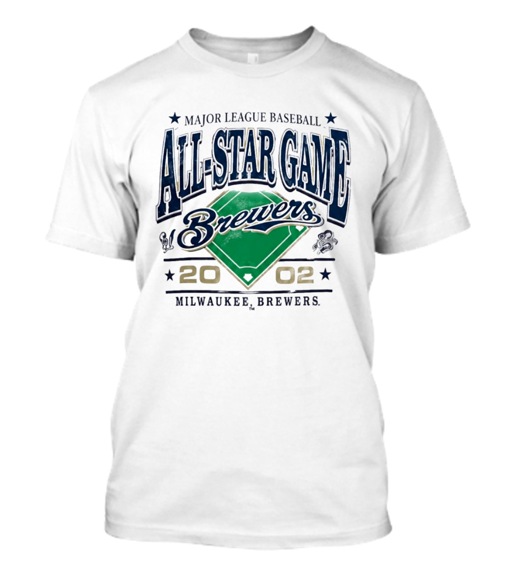 Major League Baseball Brewers All Star Game 2002 Milwaukee Brewers T-Shirt
