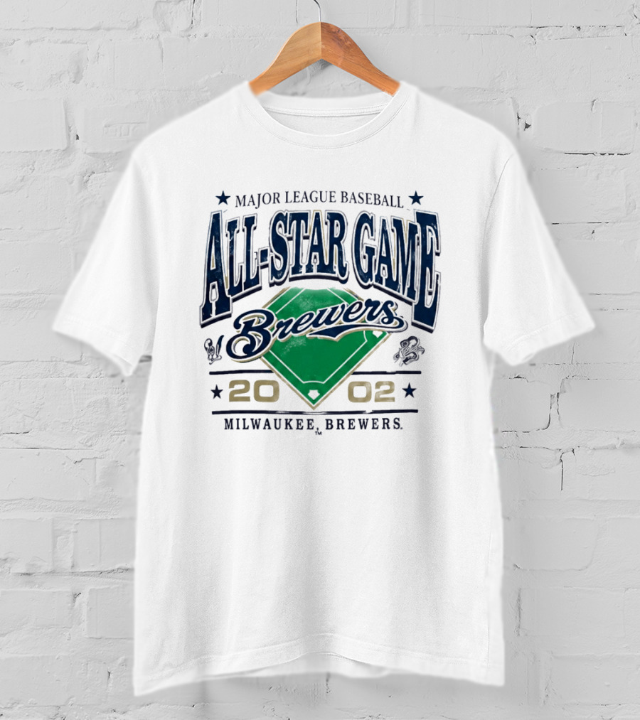 Major League Baseball Brewers All Star Game 2002 Milwaukee Brewers T-Shirt