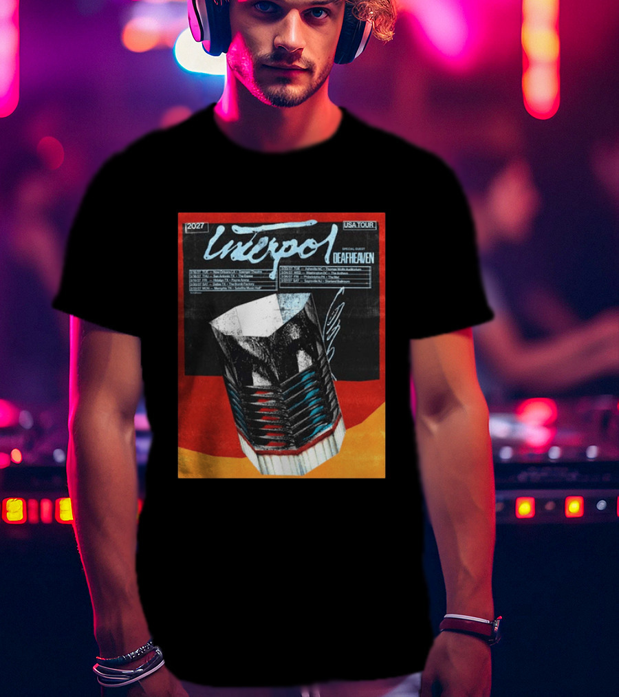 Interpol 2027 USA Tour Special Guest Deafheaven North America Dates T-Shirt