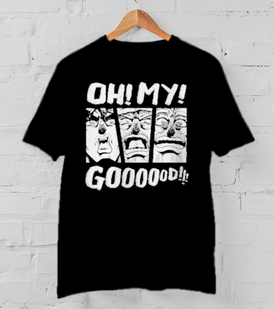 Joseph Joestar Oh My God Reaction Panels Manga T-Shirt