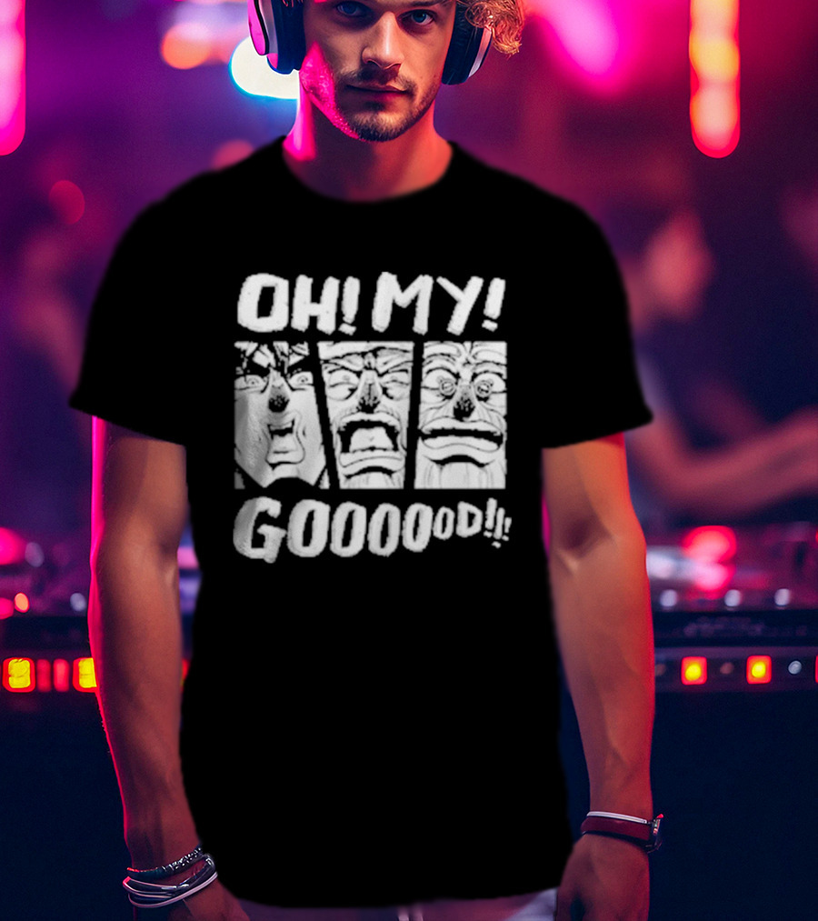 Joseph Joestar Oh My God Reaction Panels Manga T-Shirt