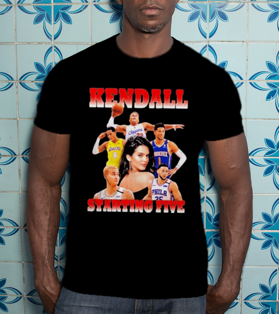 Kendall Jenner Basketball Starting Five NBA T-Shirt